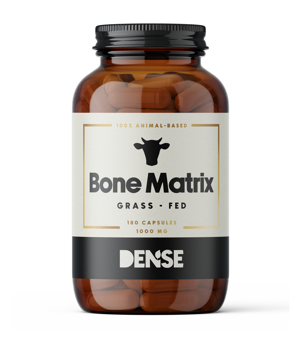 Grass-fed beef bones supplement capsules
