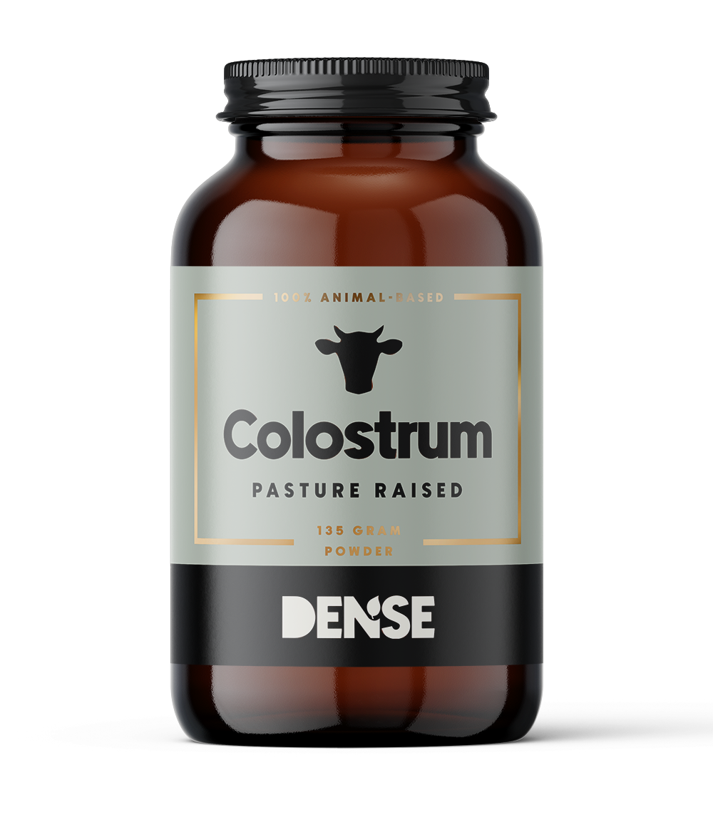 Pasture-raised colostrum powder supplement without additives
