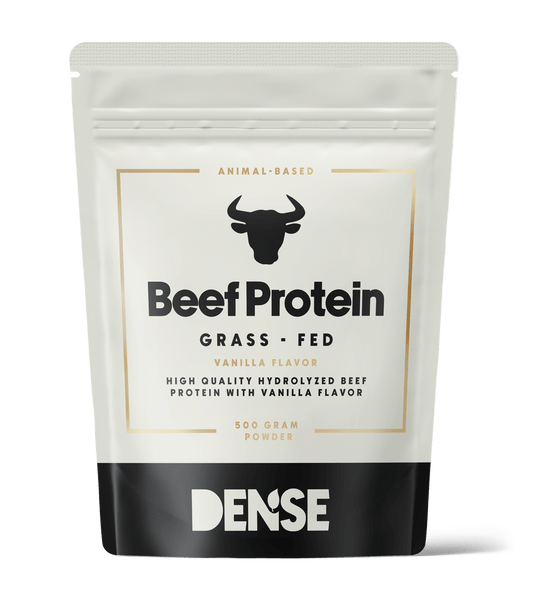 Grass-fed hydrolyzed beef protein with vanilla flavor