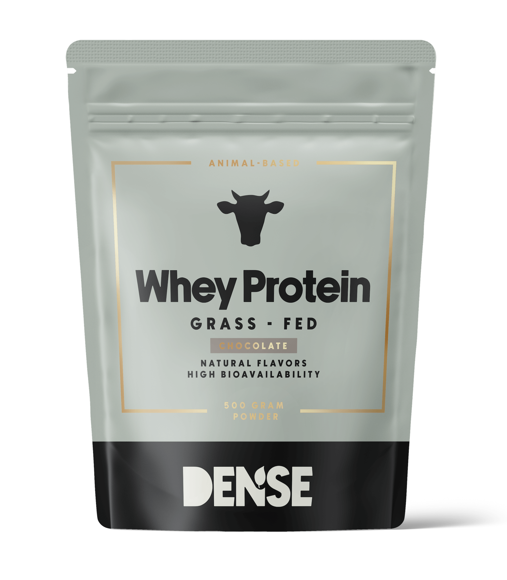 Grass-fed whey protein concentrate with chocolate flavor