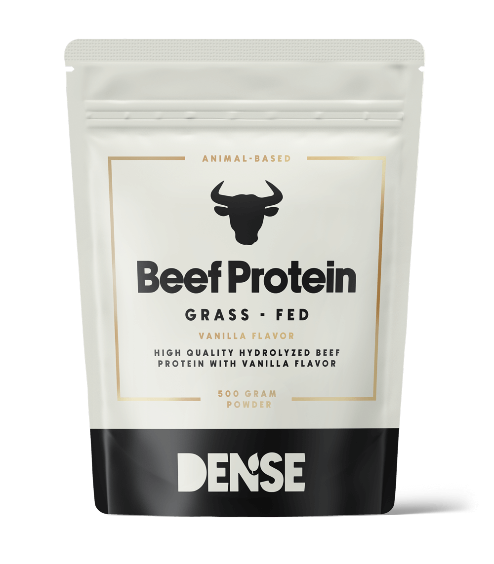 Grass-fed hydrolyzed beef protein with vanilla flavor