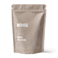 Organic grass-fed whey protein powder, unflavored, high bioavailability, 500g pack by DENSE.