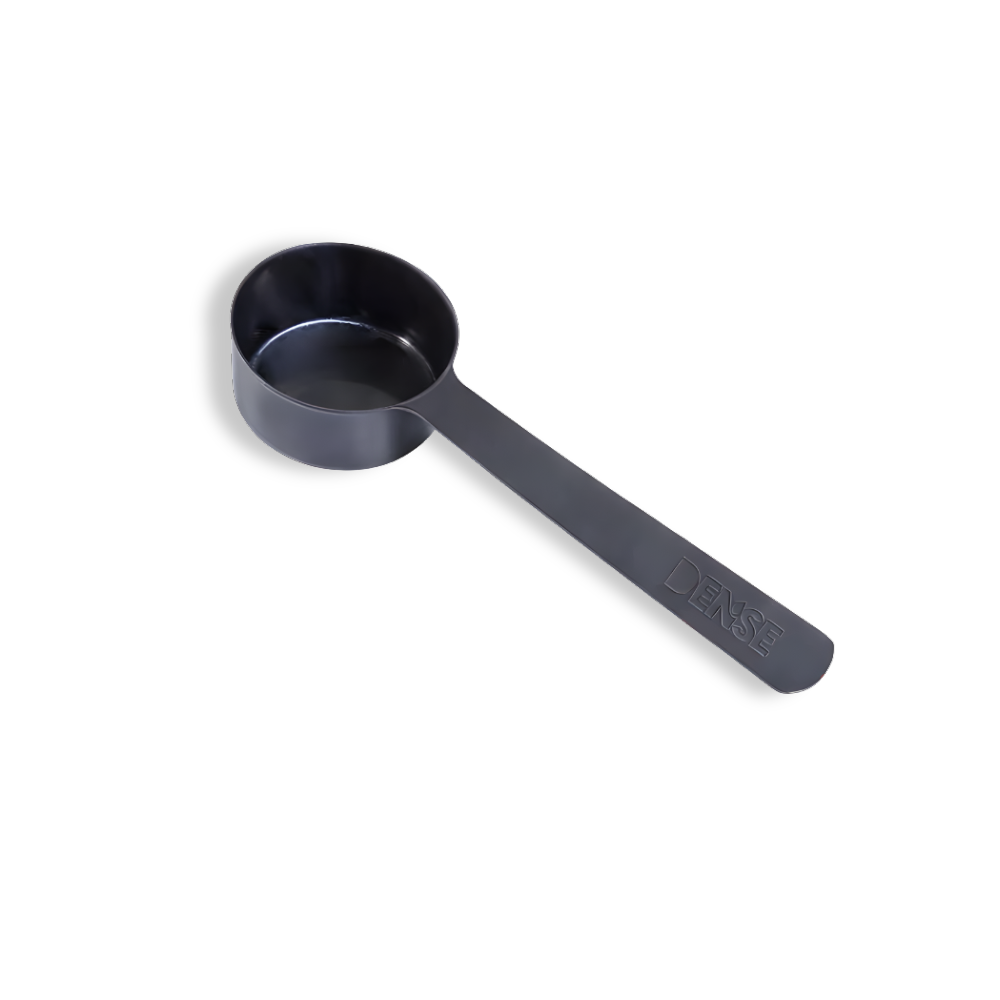 Stainless Steel Measuring Scoop 100 ml for protein powder, durable and reusable alternative to plastic.