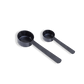 Stainless Steel Measuring Scoop Set featuring two scoops for precise measurement of powders.